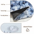 thumbnail image 6 of Blue Blooms Floral Area Rugs 5'x7', Washable Small Throw Rugs for Laundry Room Playroom, Spring Flowers Botanical Blue Ombre Indoor Outdoor Rug Non-Slip Low Pile Carpet Runner Reversible Floor Mats, 6 of 8