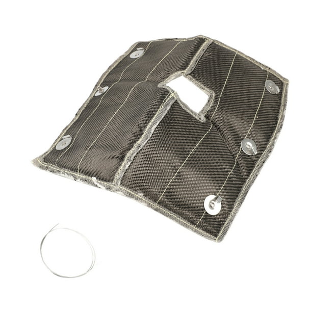 T518 funda con protección térmica de carbono para aislamiento térmico de compresor - Negro Yotijar Cubierta de escudo térmico turbo