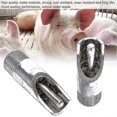 thumbnail image 3 of Pig Drinker, 10 Pieces Metal Duck Mouth Style Pig Waterer Pig Waterer Accessories Livestock Farm Supplies, 3 of 5