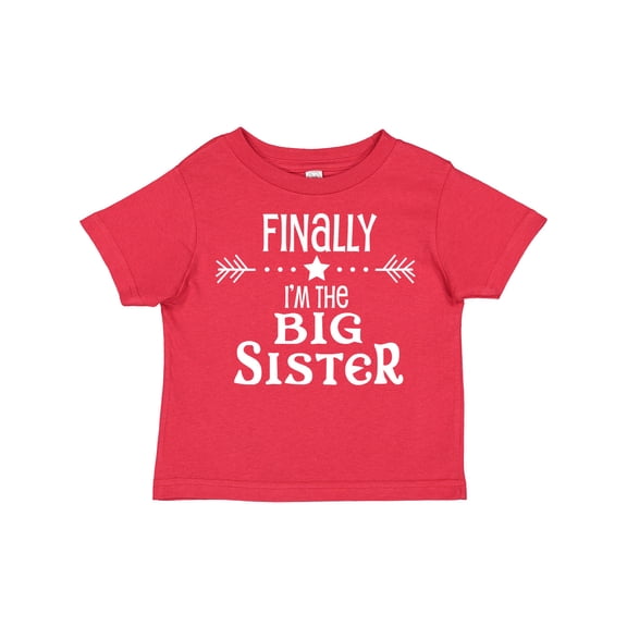 Inktastic Finally I'm the Big Sister Girls Toddler T-Shirt