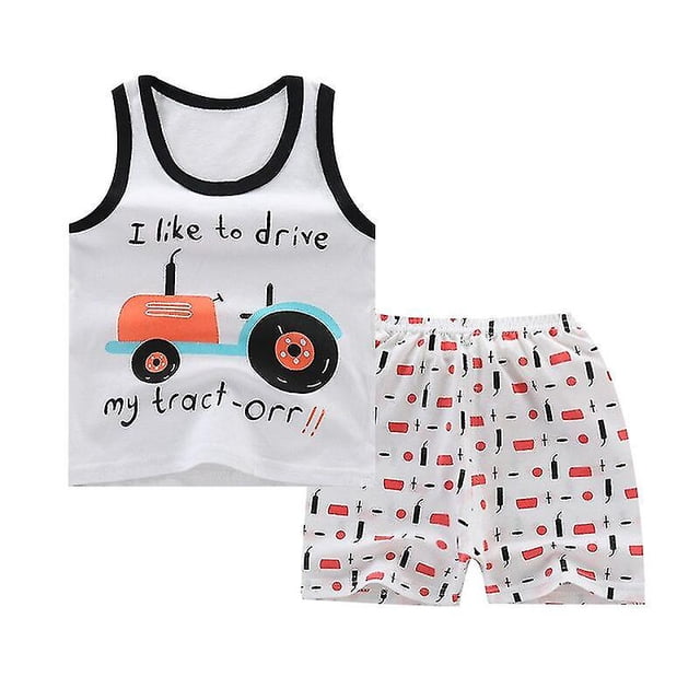 3T 70purpleSummer Cute Cartoon 2pcs Niños Bebé Niños Niñas Chaleco de dibujos animados Top Shorts Pantalones Conjunto Ropa Niños Pijamas Niñas Ropa Conjuntos esquí esquí Gafas de esquí