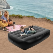 Inflatable Bed For Modern Home And Outdoor Travel Black Post Surgery Recovery Bed with Hole, PVC Inflatable Bed