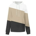 thumbnail image 4 of Today kttectoa Womens Tops Long Sleeve Hooded Hoodie Sweatshirts Color Block Graphic Hoodies Hoodies with Pockets Oversized Hoodie Fall Fashion Womens Athleisure Clothing, 4 of 6