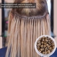 thumbnail image 2 of 500Pcs Micro Rings 5mm Silicone Lined Aluminum Link Beads for Hair Extensions Hair for Hair Extensions Tools, Dark Blonde, 2 of 8
