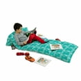 thumbnail image 3 of Sea Animals Floor Pillow Lounger Cover, Dolphins Flowers Sea Floral Pattern Starfish Coral Seashell Composition, Nap Mat Printed Fabric Case for 5 Pillows, 88" x 36", Sea Green White, by Ambesonne, 3 of 5