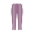 thumbnail image 6 of CFLVAEK Fashion Striped Capri Leggings for Women Plus Size High Waisted Workout Yoga Legging Casual Soft Tummy Control Summer Cropped Pants 2025 Purple L, 6 of 7