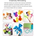 thumbnail image 5 of Gold Silver Pipe Cleaners, 200 Pieces Chenille Stems Craft, 12 inch Long Fluffy Pipe Cleaners for Creative DIY Art Craft Projects, Home Decoration Supplies (6 mm x 30 cm, Glitter Series-2 Colors), 5 of 7