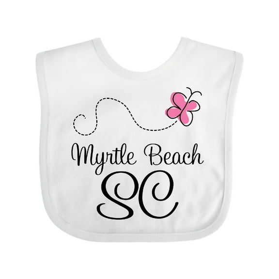 Inktastic Myrtle Beach South Carolina Girls Baby Bib