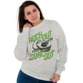 thumbnail image 4 of Rock With Guac Out Fun Guacamole Pun Unisex Plus Fleece Graphic Sweatshirt Brisco Brands 2X, 4 of 5