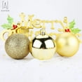 thumbnail image 4 of Gustave Baubles Hanging Glitter Multi-color Plastic Christmas Ball Ornaments, 24 Count (1.18"), 4 of 9