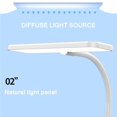 thumbnail image 3 of Lámpara De Escritorio Led Plegable Para Cabecera De Dormitorio, Luz De Lectura Para El Cuidado De Los Ojos Sin Deslumbramiento, Lámpara De Sueño Suave, Batería Recargable Integrada De 1200Mah Noticed HA014204-00, 3 of 7