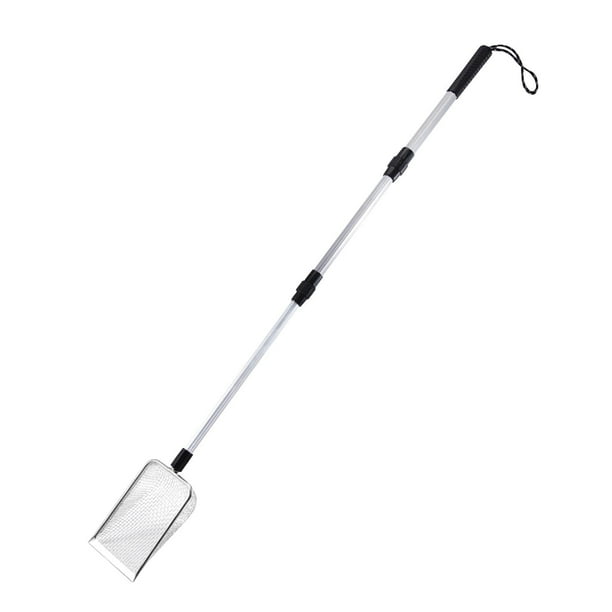 Palas para arena para gatos extensibles, limpieza de mascotas, pala para arena con mango largo ajustable, Metal para suministros para mascotas, 106cm 50x50mm