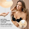thumbnail image 2 of QJUHUNG Adhesive Bra Strapless Push up Silicone Sticky Invisible Bra for Backless Dress with Nipple Covers, 2 of 8
