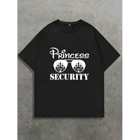 T Shirt Funny Princess Security Graphic Oversized Comfortable Casual Short Sleeve