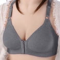 thumbnail image 2 of Timegard Front Closure Bras for Women Wireless Deep V Adjustable Strap Full Support Comfort Thin Bras, 2 of 7