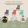 thumbnail image 5 of WestinTrends Treehouse Outdoor HDPE Kids Plastic Toddler Dining Chair (Set of Two), White, 5 of 15