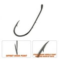 thumbnail image 5 of Dr.Fish 100 Pack Fishing Octopus Hook Live Bait Hook Black Nickel Sharp Offset Surf Fishing Catfish Bass Fishing Hooks Texas Drop Shot Rig Carp Bluegill Tuna Freshwater Saltwater #8-10/0, 5 of 7