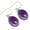 Amethyst, variant on Ruby Simulated Women Jewelry 925 Sterling Silver Earring
