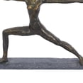 thumbnail image 4 of 14" x 12" Brass Polystone Yoga Sculpture, by DecMode, 4 of 9
