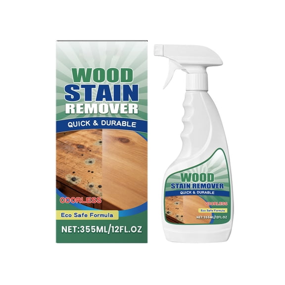 355ml Wood Decontamination Cleaner Powerful Stain Remover No-Residue Wood Furniture Cleaner Fast-Drying Wood Shine Restorer