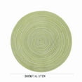 thumbnail image 6 of Green Round Placemats, Round Woven Placemats Green Placemats, Straw Placemats, 5 Inch Round Green Placemats, Heat Resistant Woven Round Placemats, Green Boho Placemats For Party And Everyday Use, 6 of 6