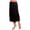 Black, variant on Women's Elastic Waist Slip Ladies Lace Long Skirt Underskirt Petticoat Extender