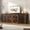 Brown, variant on Blotout 87" Large Farmhouse Dog Crate TV Stand, Wooden Dog Crate Furniture with with Divider Panel/Sliding Metal Mesh Barn Door, XL-XXL Heavty Duty Dog Crates Furniture for 2 Medium or Large Dogs
