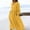 Yellow, variant on Danhjin Women's Summer Linen Maxi Beach Dress Casual Flowy Loose A-Line Long Sleeve Dresses With Hem Dress Vacation Outfits Wrinkle-Free With Pockets