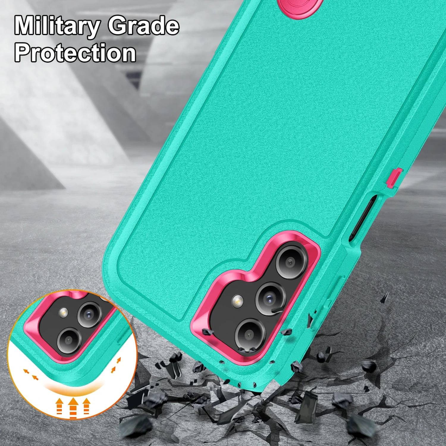Otter Anti-Shock Box Rugged Cover for Samsung Galaxy S25 S24 S23 Ultra S22 Plus FE A56 A36 A26 A16 A06 Stand Armor Phone Case