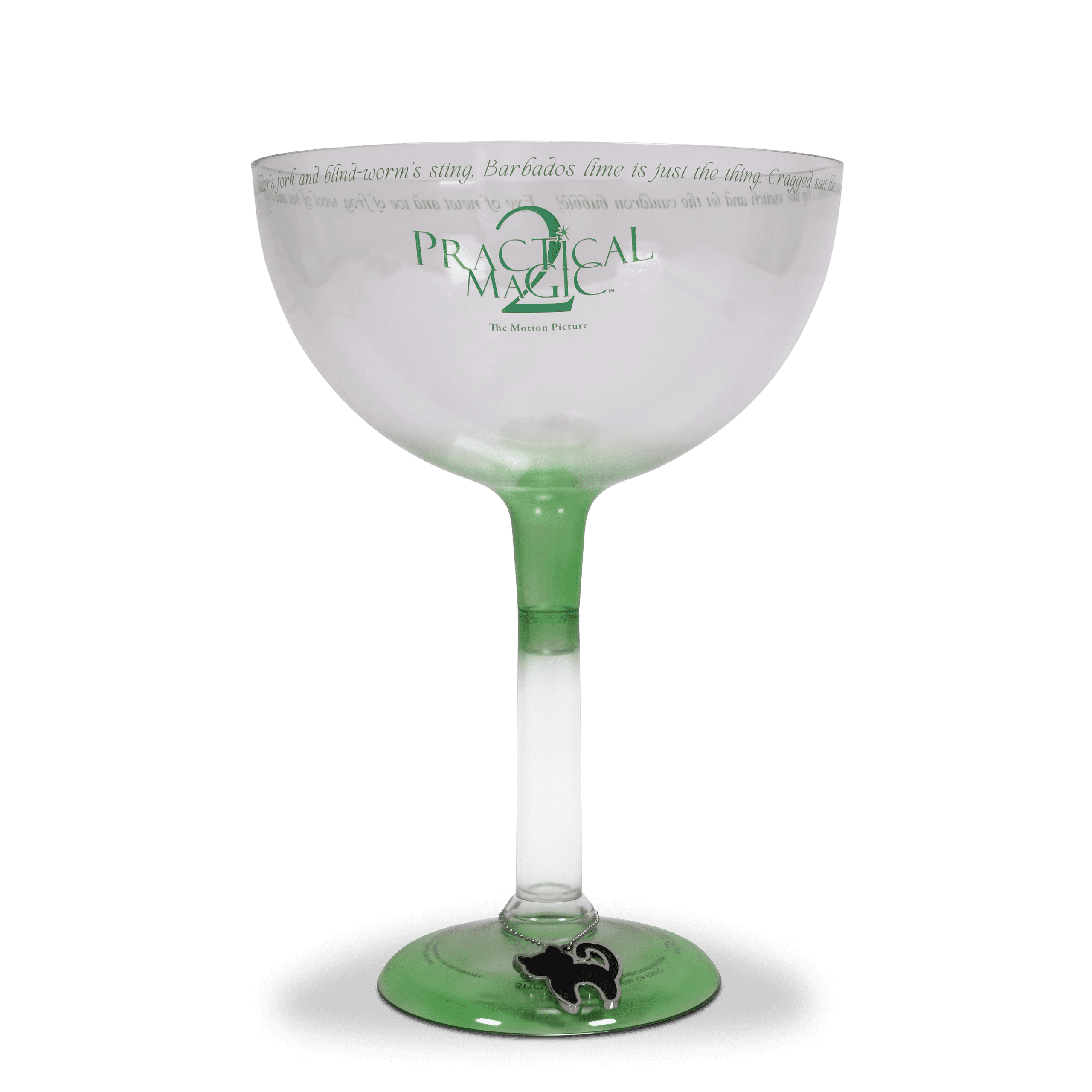 Practical Magic 2 Giant Margarita Glass Popcorn Bucket, Oversized Stemmed Movie Inspired Snack Bowl, Novelty Popcorn Holder for Home Theater Party Collector Display Gift