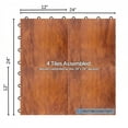 thumbnail image 5 of FlooringInc Practice Dance Tile Kits With Edging, 81 Tiles, 9' x 9' Area, Dark Maple, 5 of 9