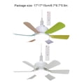 thumbnail image 2 of Advancent Ventilador de techo LED con control remoto para sala de estar Fanlight de techo con ajuste de luz y color Electrodomésticos Colorido 6 hojas, 2 of 4