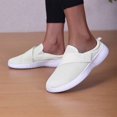 thumbnail image 4 of VeFlora Women's On Backless Mule Sneakers, Breathable Knit Platform Walking Shoes, Comfortable Arch Support Casual Non- Orthopedic Shoes for Everyday(Light Green/42), 4 of 9