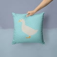 thumbnail image 2 of American Pekin Duck Blue Check Fabric Decorative Pillow, 2 of 4
