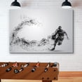 thumbnail image 2 of wall26 Canvas Print Wall Art Dot Explosion Basketball Player Dribbling Ball Sports Athletes Digital Art Modern Art Rustic Scenic Urban Exercise Colorful for Living Room, Bedroom, Office - 32"x48, 2 of 5