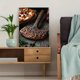thumbnail image 5 of Qisvanset 12x16 Inch 2D Flat Framed Canvas Art, White Wolf Wildlife Nature Office Home Photography Style Wall Art, 5 of 5