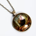 thumbnail image 2 of Thanksgiving Turkey Necklace Personalized Custom Photo Round Pendant Adjustable Stainless Steel Necklaces with Gift Box for Men Women Mothers Valentine's Jewelry Gift, 2 of 6