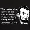 thumbnail image 3 of CafePress - Abraham Lincoln Internet Quotes Dark T Shirt - Men's Classic Graphic Cotton T-Shirt, 3 of 4