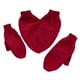 thumbnail image 3 of Guantes de pareja tomados de la mano, mitones gruesos térmicos para adultos, niños y niñas, puños elásticos Rojo, 3 of 9