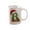 1#B, variant on Christmas Letter W Initial Ceramic Coffee Mug, Coffee and Cocoa Mug for Home and Office with Handle, Holiday Drinkware for Breakfast Desserts and Evening Cocoa 11 OZ