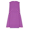 thumbnail image 4 of Sakmal Summer Dresses Basic Striped Purple Comfort Fit Sleeveless Mid-Length Slip Dress, 4 of 7