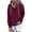 Wine-Fashion Sweatshirts, variant on Xcmzpl Hoodies for Women Basic Solid Color Hooded Sweatshirt Athletic Pullover Tops Work Long Sleeve Blouses Early Fall Fashion