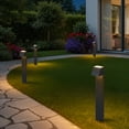 thumbnail image 6 of C Cattleya 12-Pack 6W Low Voltage Matte Black Aluminum LED Outdoor Landscape Path Lights, 6 of 8