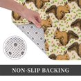 thumbnail image 6 of Honeii Cute Squirrel with Green Leaves Pattern Door Mat, Welcome Door Mats Outdoor Indoor, Stain and Fade Resistant, Non-Slip Entry Matfor Bedroom, Bathroom, Kitchen, 6 of 7