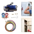 thumbnail image 4 of Vacuum Pump Manifold Gauge Set Home Automobile Air Conditioners Repair Tool A/C Refrigeration Kit Fit R134a R410a and 1/4" Hose, 4 of 9