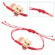 thumbnail image 4 of Jumpingount 2 uds estirable animales rojo tradicional encanto cadena de mano cadena regalo joyería recién nacido bebés año presente Ropa, zapatos y accesorios Miscelánea, 4 of 6