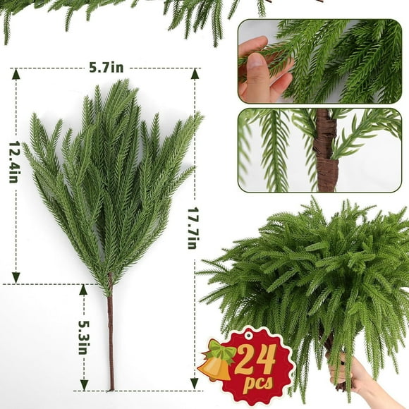 2pc Hand Roll Soft Rubber Branch Insertion Christmas Party Home Decoration