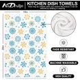 thumbnail image 2 of Winter Kitchen Dish Towel 18 x 26 Inch Gold Blue Snowflake Dishcloth Vintage Decorative Hand Drying Tea Towel for Baking Cooking Home Kitchen Decor Housewarming Gift, 2Pcs, 2 of 6
