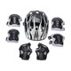 thumbnail image 3 of 7x Kids Casco para bicicletas Roller Casco de patinaje Impacto Resistencia a la adolescencia Ajuste de adolescencia Ligero ajustable Casco de patineta Plateado negro, 3 of 8
