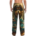 thumbnail image 7 of Salouo Creekside Meditating Puppy Print Pajama Pants for Men, Lounge Pants Elastic Waistband Casual Men's sleepwear Loungewear Sleep Pajama Pant -Large, 7 of 7